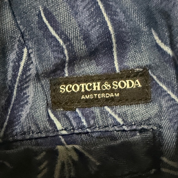 Scotch & Soda Blue Patterned Hybrid Shorts NWT Size 30 - Picture 4 of 10